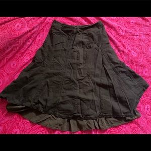 point zero brown midi skirt